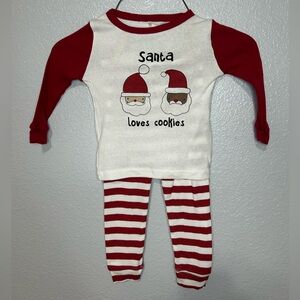 Chick Pea White and Green Pajamas